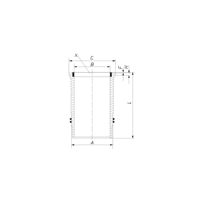 TULEJA CYLINDROWA MAHLE 227LW00111001 MAN D2676