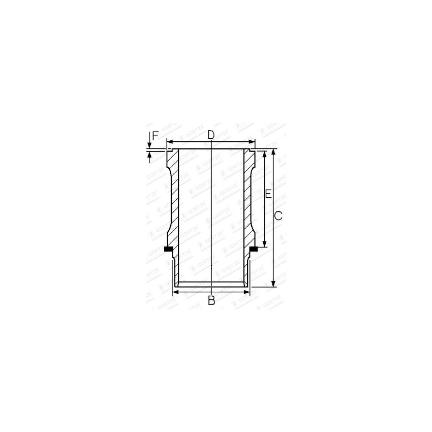 TULEJA CYLINDROWA GOETZE 1557006000 SCANIA DT12 04-