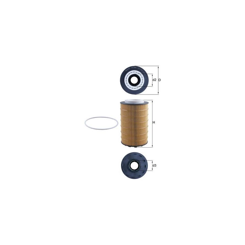 FILTR OLEJU KNEHT OX1028D MAN D2066