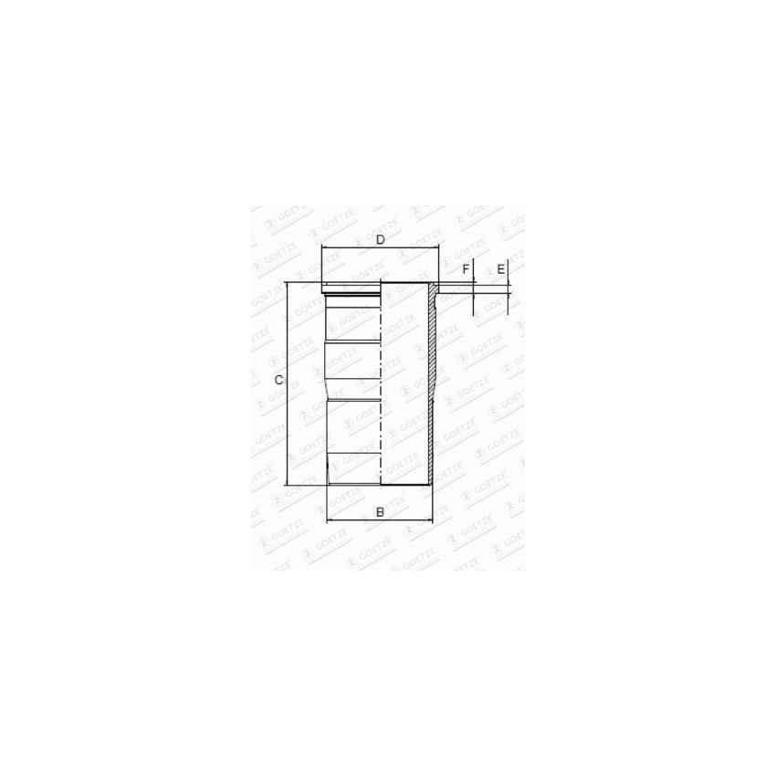 TULEJA CYLINDROWA GOETZE 1445119000 VOLVO TAD13 05-