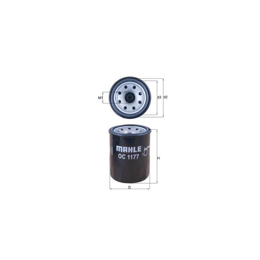 FILTR OLEJU KNEHT OC1177 SUBARU 1.6-2.5 95-
