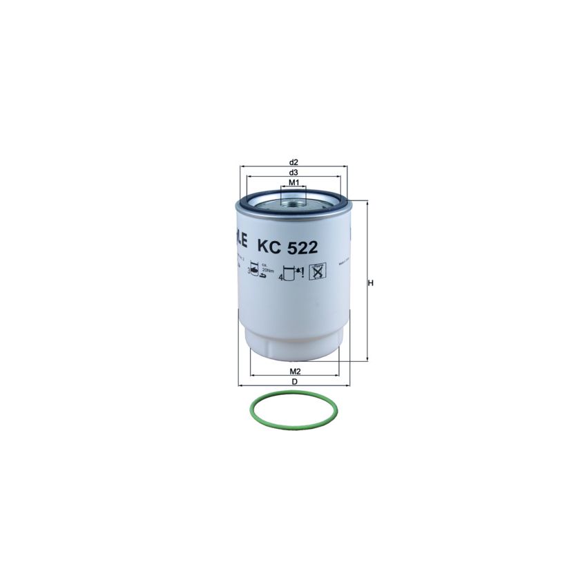 FILTR PALIWA KNEHT KC522D MAN D2066