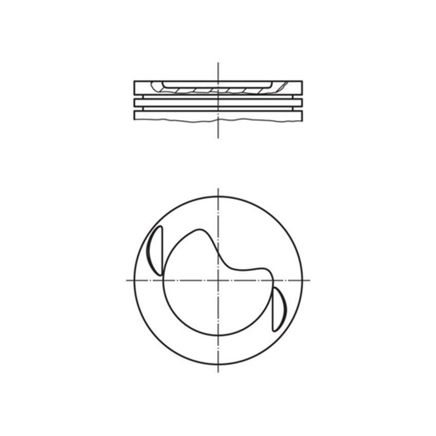 TŁOK MAHLE 0021902 0.50 MERCEDES 3.0 85-95