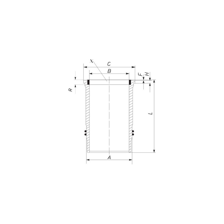 TULEJA CYLINDROWA MAHLE 005WN1001 MERCEDES OM541 96-