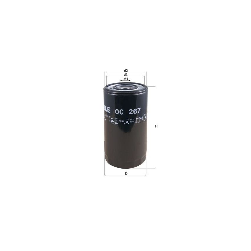 FILTR OLEJU KNEHT OC267 IVECO 8210.22