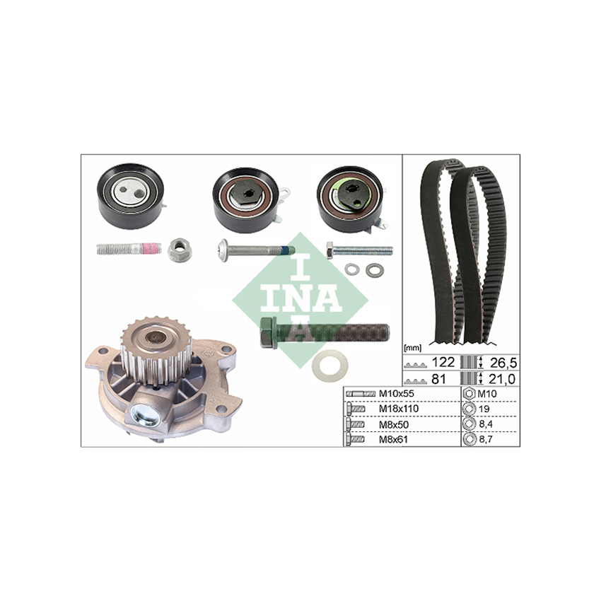 KOMPLET ROZRZĄDU INA 530048430 VW 2.5TDI 96-06