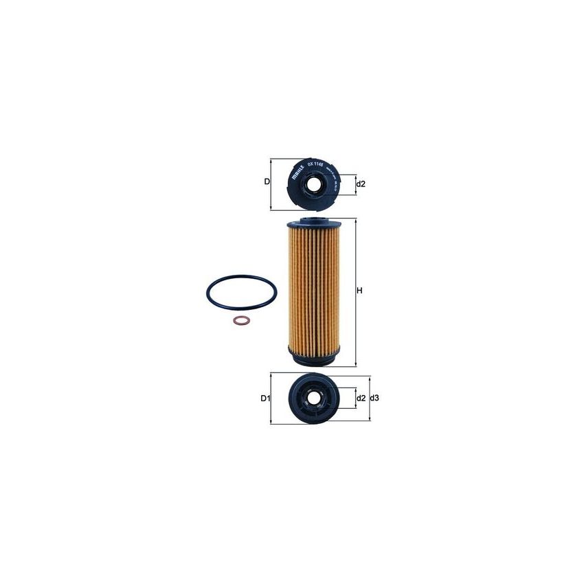 FILTR OLEJU KNEHT OX1146D BMW 3.00 14-
