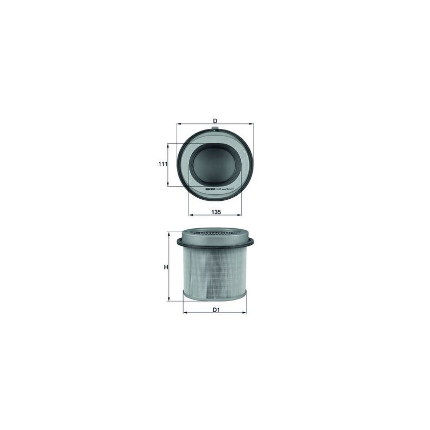 FILTR POWIETRZA KNEHT LX670 MITSUBISHI 1.6-2.4 84-