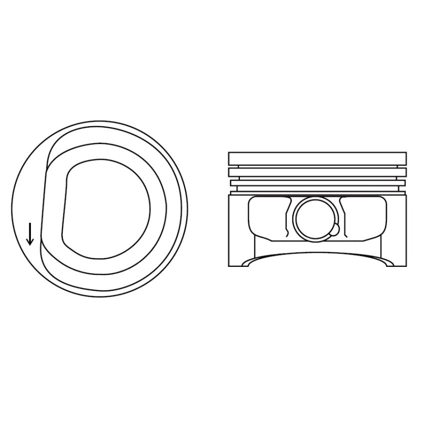 TŁOK MV PARTS P7286A STD VW 1.2 POLO AWY 02-04