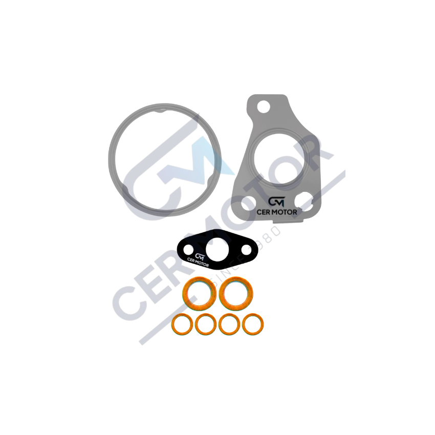 KOMPLET USZCZELEK TURBOSPRĘŻARKI CER A9652 FIAT 1.3JTD 06-