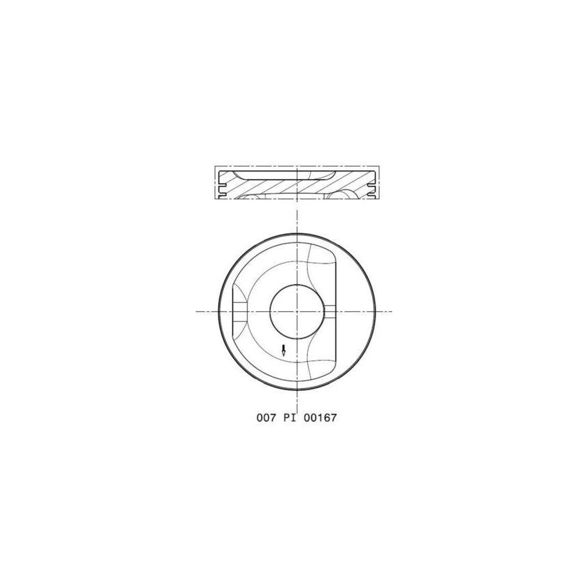 TŁOK MAHLE 007PI00167000 STD FIAT 1.2 07-