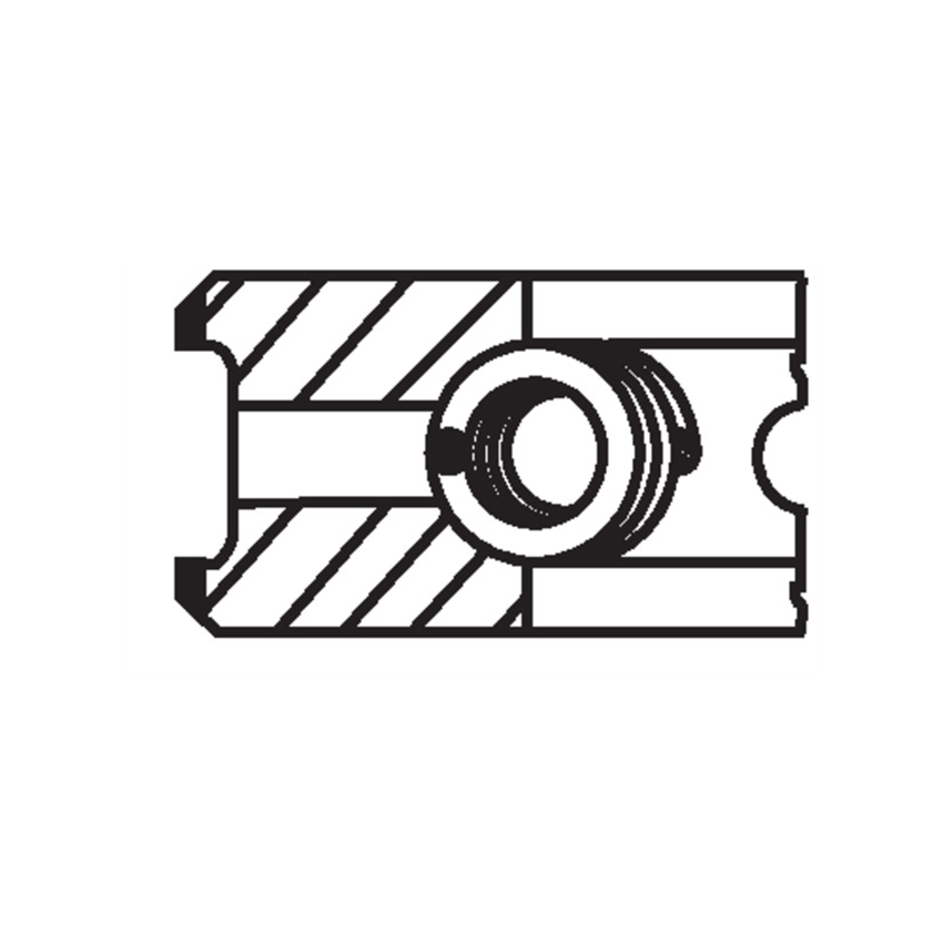 PIERŚCIENIE TŁOKOWE MAHLE 001RS001110N1 0.25 MERCEDES 2/1.75/2 2.1CDI 07 