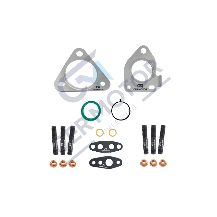 KOMPLET USZCZELEK TURBOSPRĘŻARKI CER A11827 RENAULT 2.0-2.3DCI 09-