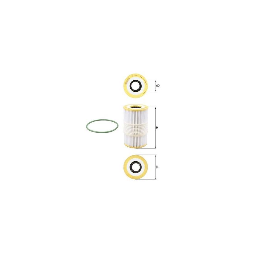 FILTR OLEJU KNEHT OX1185D VW 3.0 08-