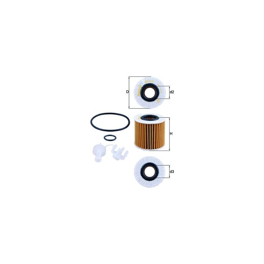 FILTR OLEJU KNEHT OX414D1 TOYOTA 2.0-4.0 05-