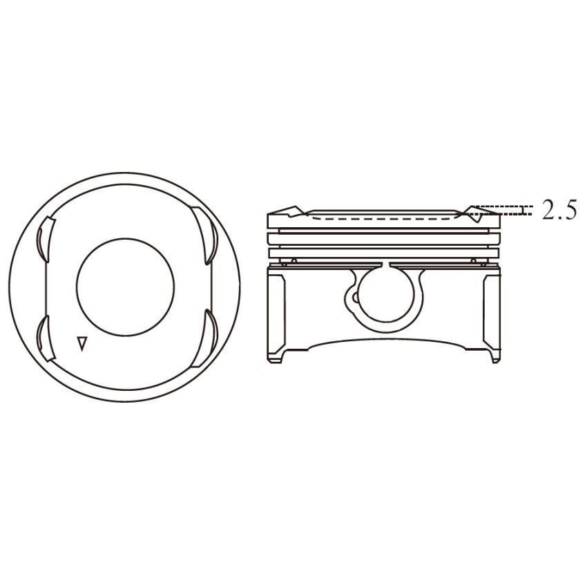 TŁOK MV PARTS P5360A STD CHEVROLET 1.0 10-