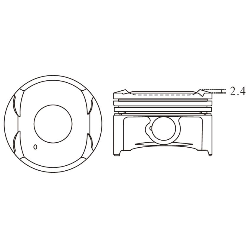 TŁOK MV PARTS P5361A STD CHEVROLET 1.2 09-