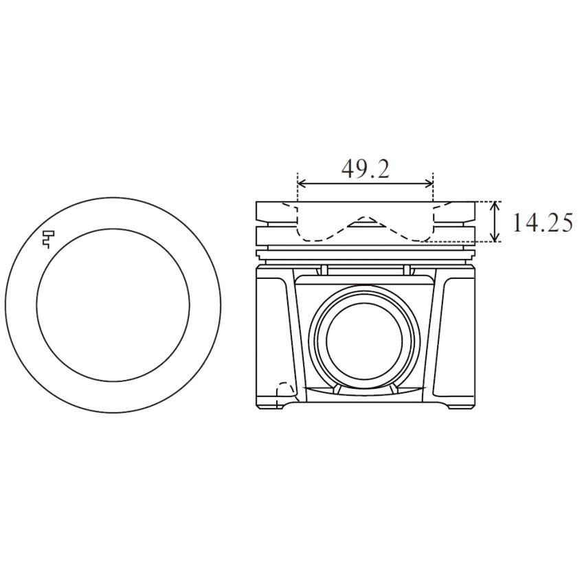 TŁOK MV PARTS P5364A STD FIAT 16V 2.3JTD 14-