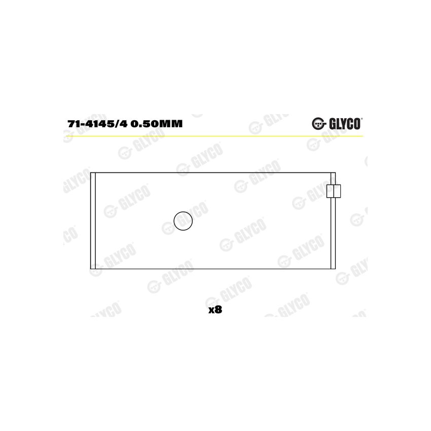 PANEWKI KORBOWODOWE GLYCO 7141454 0.50 TOYOTA 2.4D  83-89 