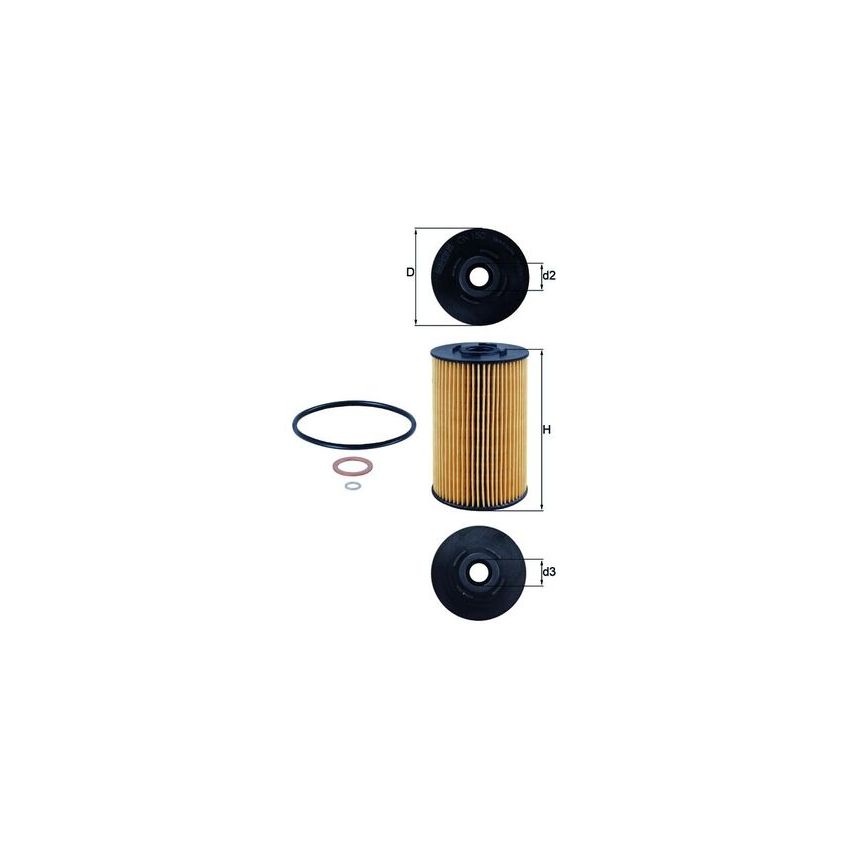 FILTR OLEJU KNEHT OX150D MERCEDES 2.2-4.0 70-