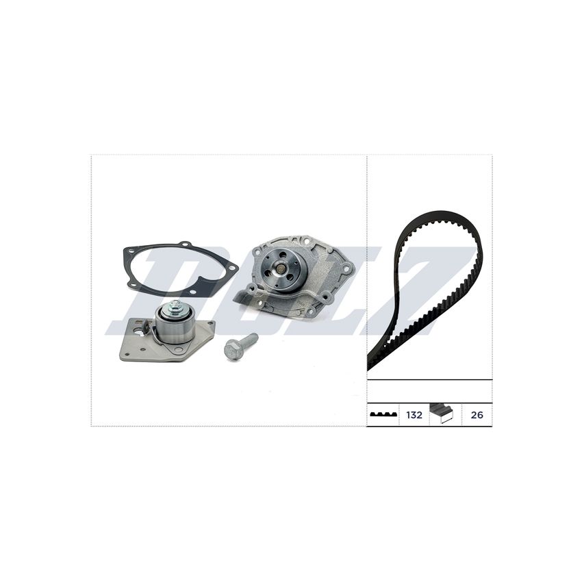 KOMPLET ROZRZĄDU DOLZ KD128 RENAULT 1.9D 01-