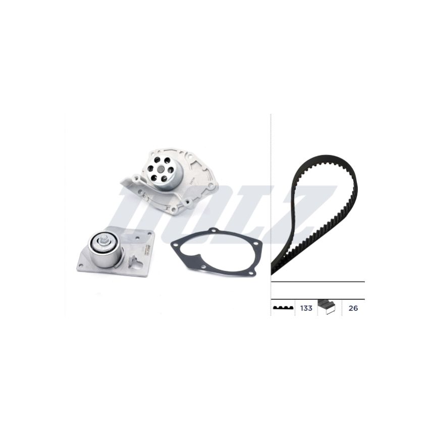 KOMPLET ROZRZĄDU DOLZ KD027 RENAULT 1.9D 04-