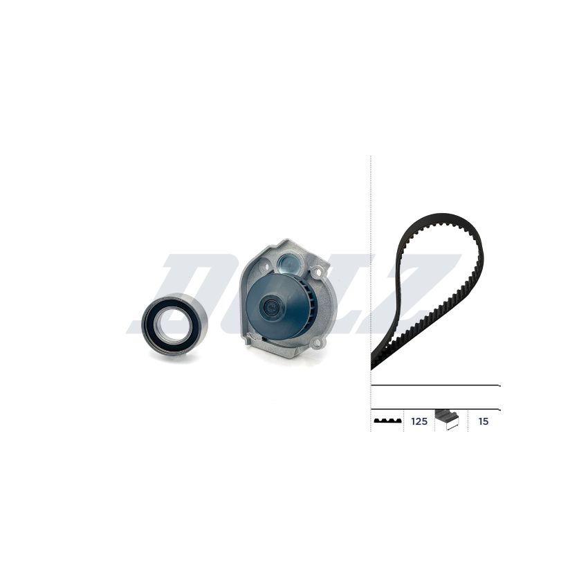 KOMPLET ROZRZĄDU DOLZ KD091 FIAT 1.0-1.1 87-10