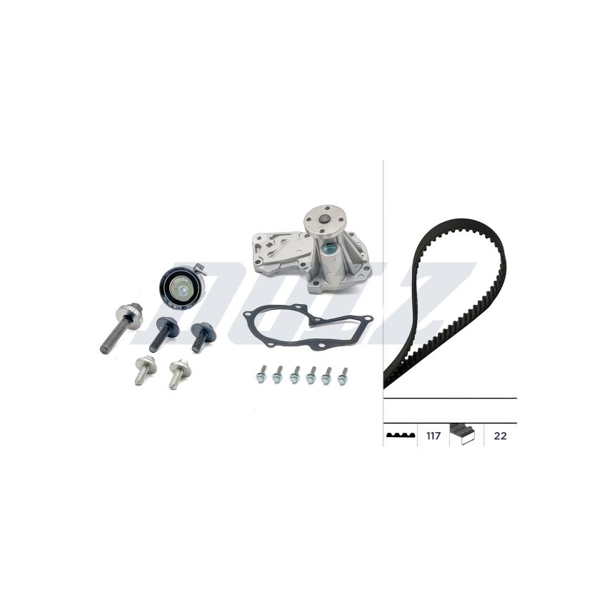 KOMPLET ROZRZĄDU DOLZ KD070 FORD 1.2-1.6 02-