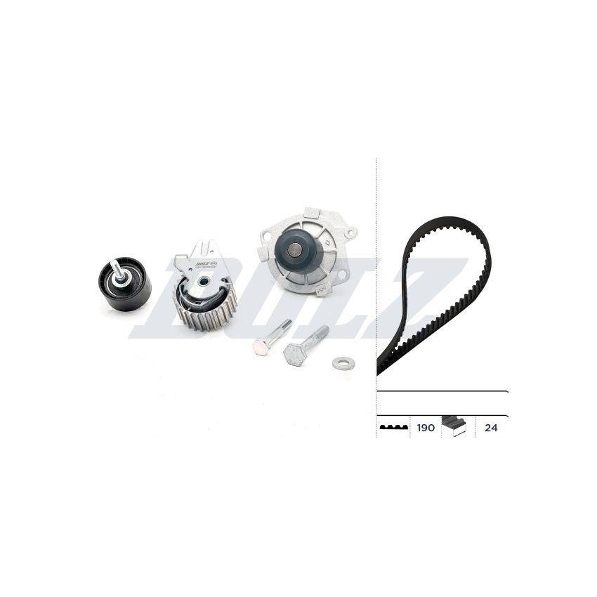 KOMPLET ROZRZĄDU DOLZ KD032 FIAT 1.9D 99-