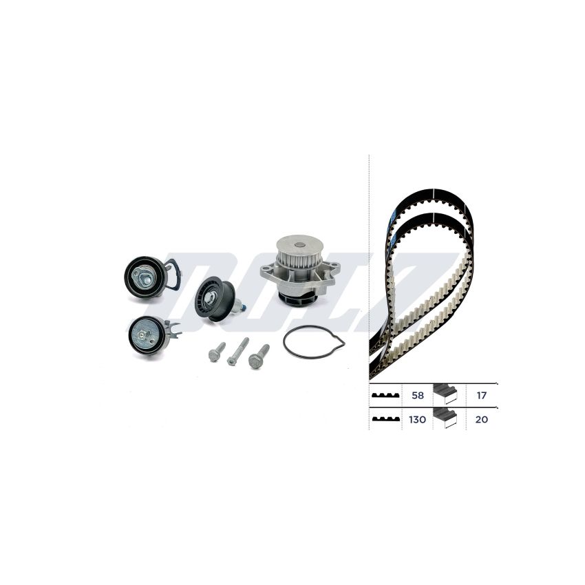 KOMPLET ROZRZĄDU DOLZ KD080 VW 1.4 96-