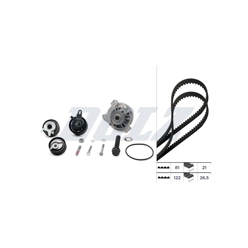 KOMPLET ROZRZĄDU DOLZ KD052 VW 2.5D 95-06