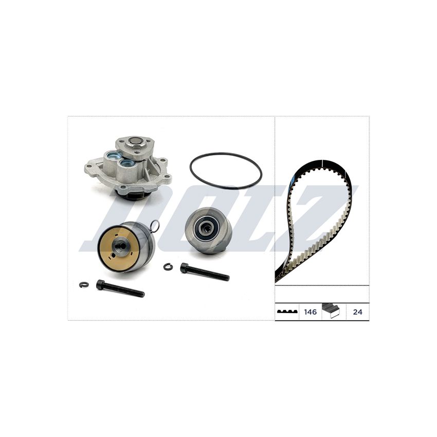 KOMPLET ROZRZĄDU DOLZ KD162 OPEL 1.6-1.8 03-