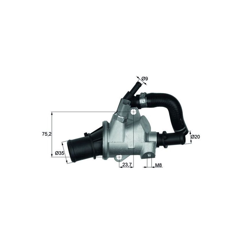 TERMOSTAT MAHLE TI14588 FIAT 1.9-2.4JTD 01-08