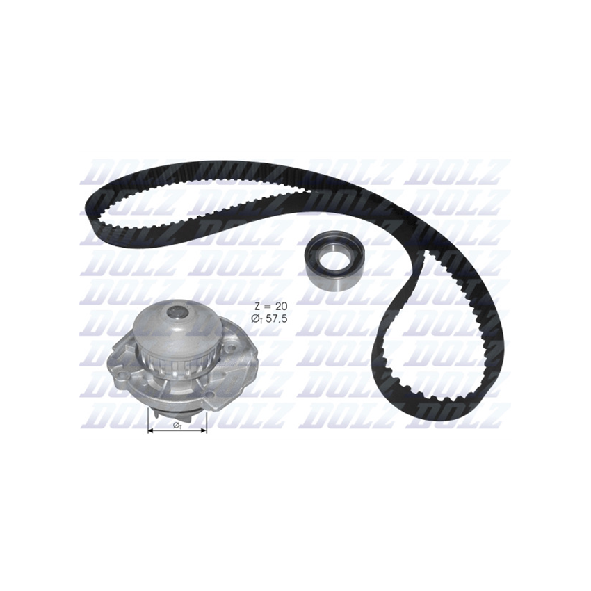 KOMPLET ROZRZĄDU DOLZ KD129 FIAT 0.8-1.1 86-10