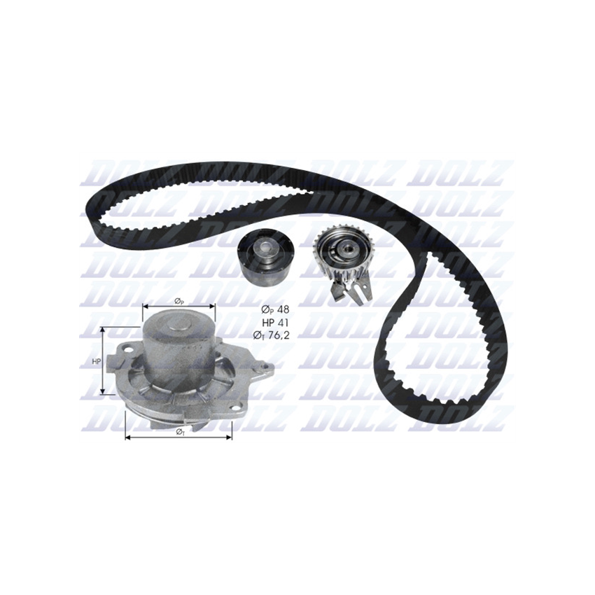 KOMPLET ROZRZĄDU DOLZ KD114 FIAT 1.9D 00-