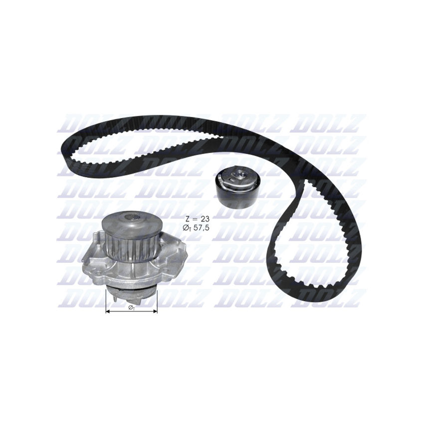 KOMPLET ROZRZĄDU DOLZ KD119 FIAT 1.2 97-