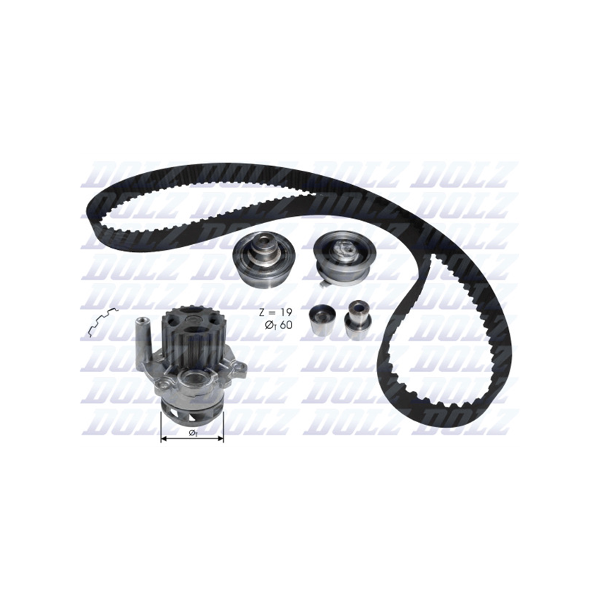KOMPLET ROZRZĄDU DOLZ KD104 SK 1.9SDI 99-12