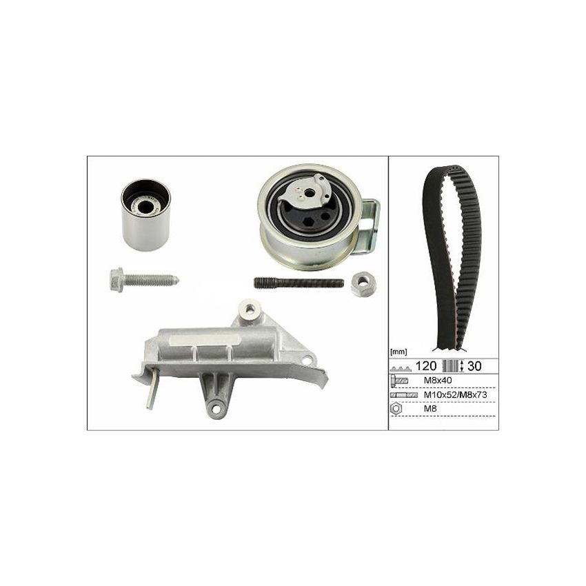 KOMPLET ROZRZĄDU INA 530017710 VW 1.9D 98-10