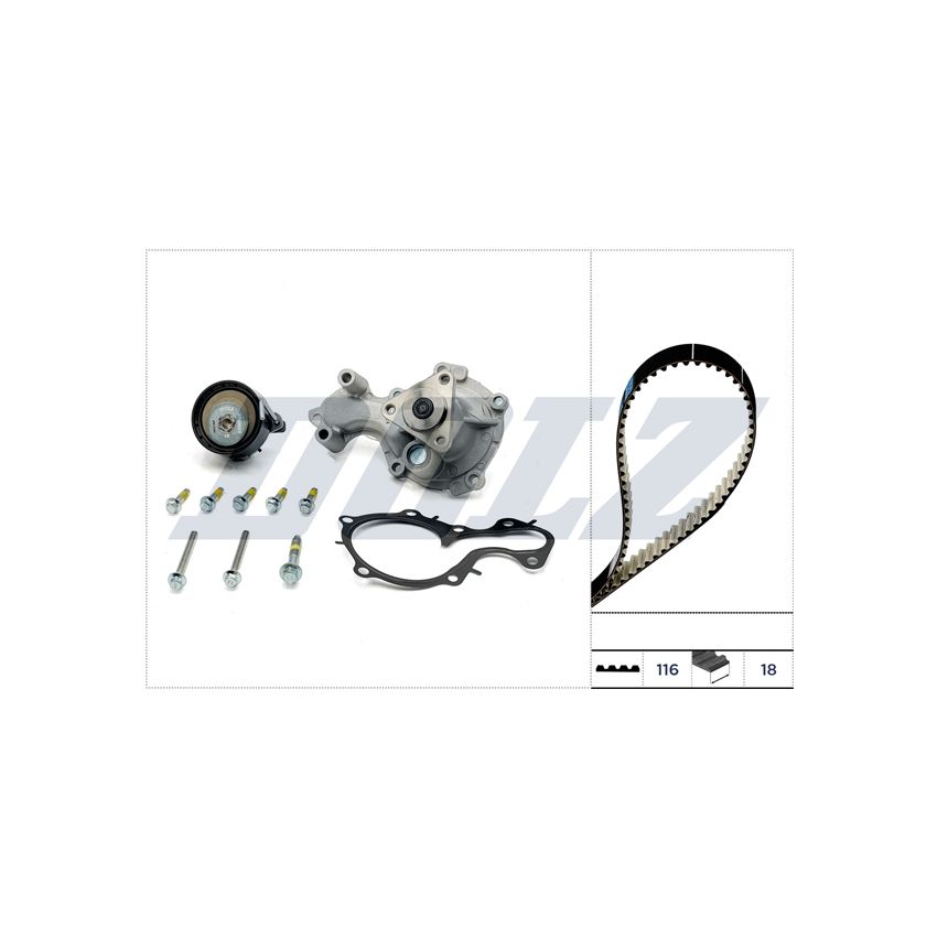 KOMPLET ROZRZĄDU DOLZ KD178IO FORD 1.0T 13-