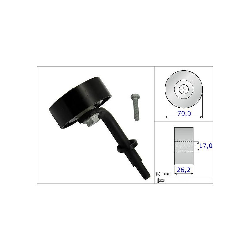 NAPINACZ PASKA INA 531078310 .KLI BMW 2.0-3.0 98-
