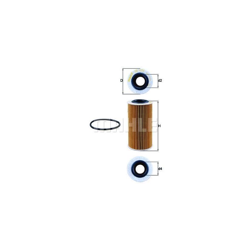 FILTR OLEJU KNEHT OX1076D VW/AD 3.0-4.0 14-20