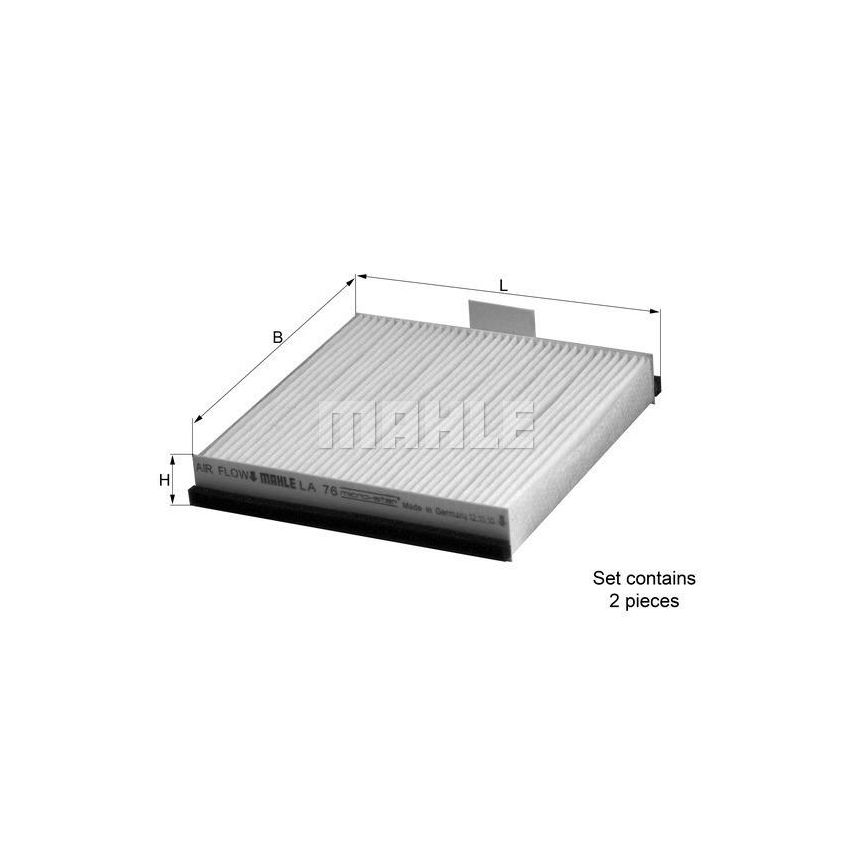 FILTR KABINOWY KNEHT LA76/S RENAULT 2.0-3.0 03-