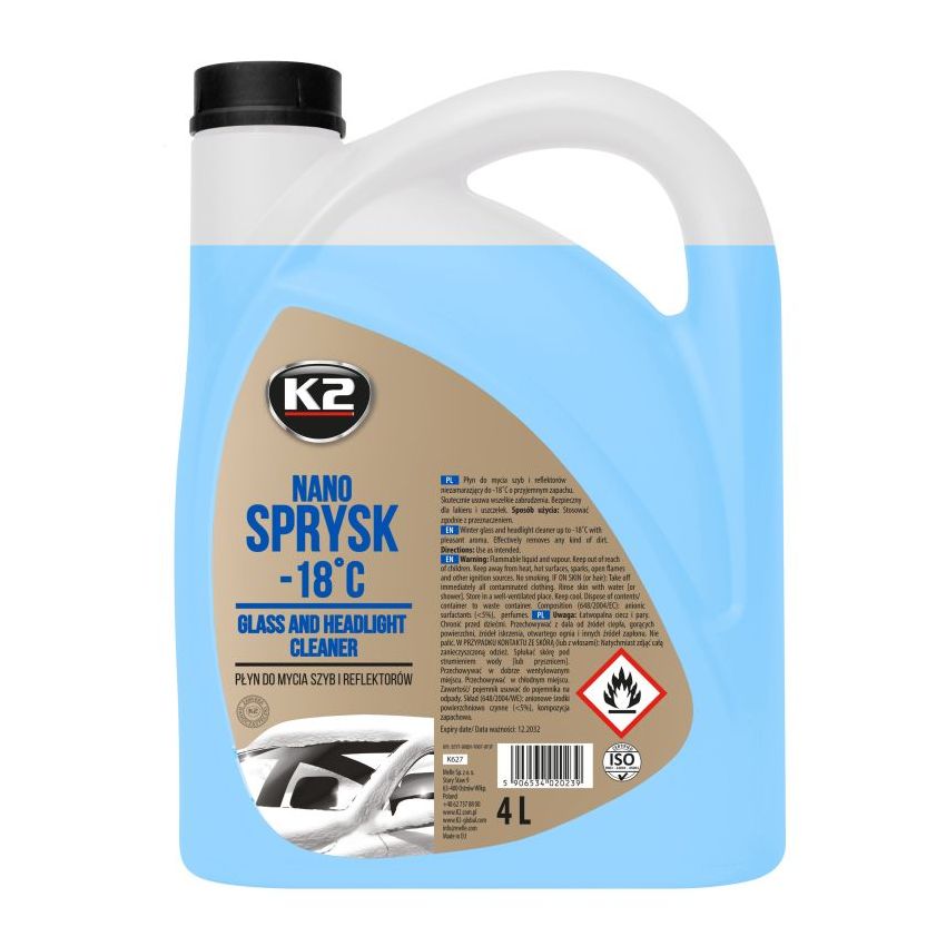 PŁYN DO SPRYSKIWACZY NANO SPRYSK 4L ZIMA K2 K627