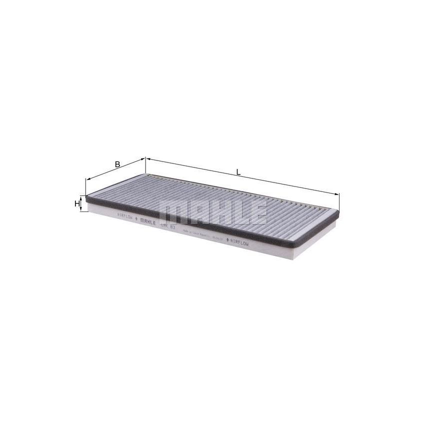 FILTR KABINOWY KNEHT LAK83 MERCEDES 2.1-2.9 95-17