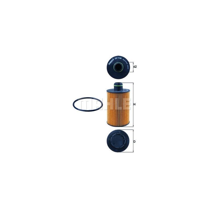 FILTR OLEJU KNEHT OX1145D JEEP 3.0 11-17