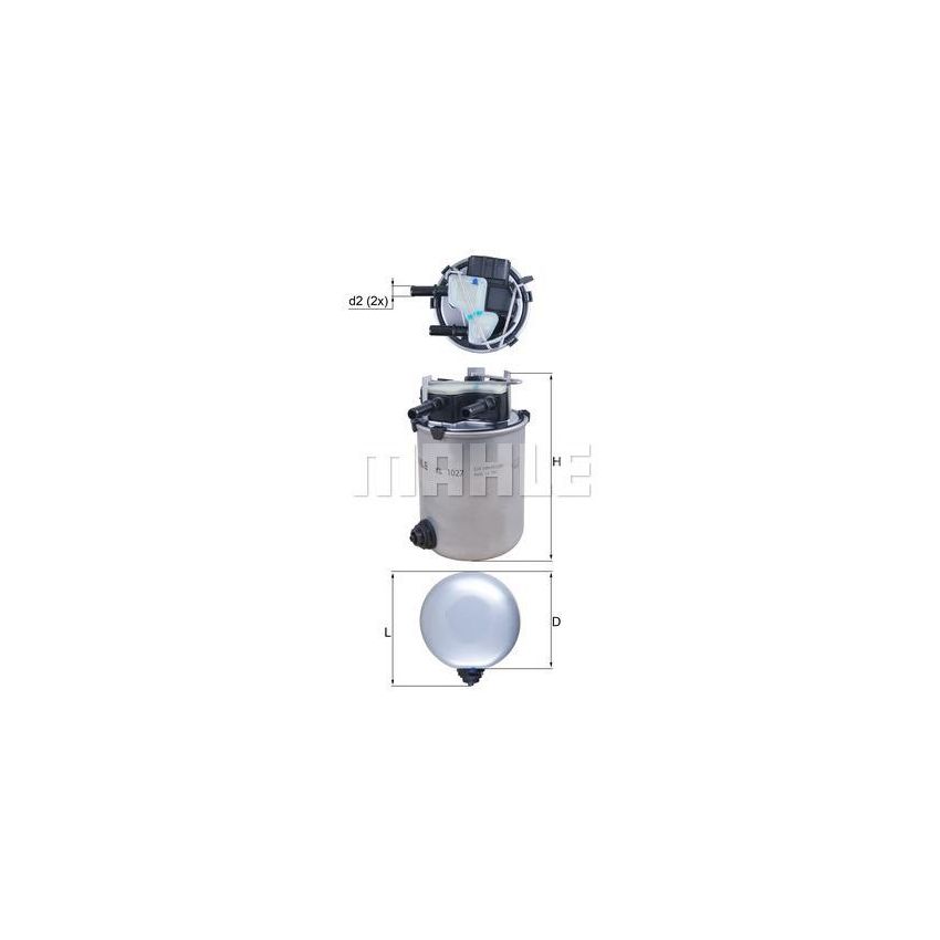 FILTR PALIWA KNEHT KL1027 NS/R 1.5-2.0 13-19