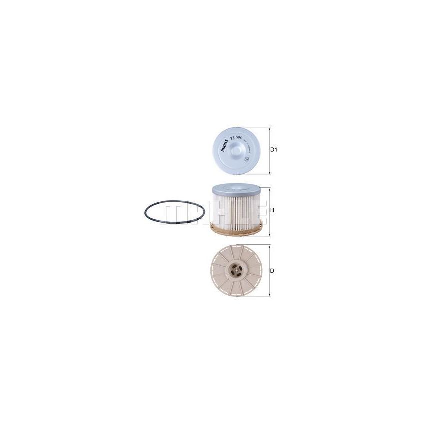 FILTR PALIWA KNEHT KX505D IZ 2.3-3.0 06-12