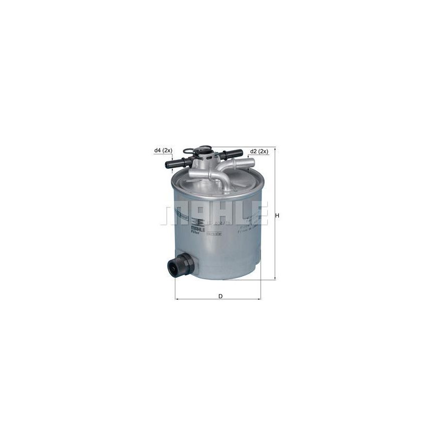 FILTR PALIWA KNEHT KL404/16 RENAULT 1.5DCI 05-15