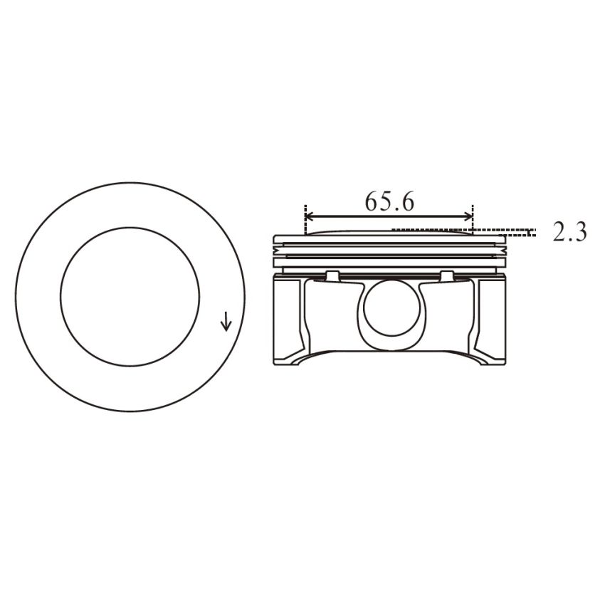 TŁOK MV PARTS P5680A STD CHRYSLER 5.7 09-