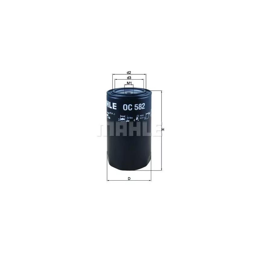 FILTR OLEJU KNEHT OC582 IVECO 3.0 04-